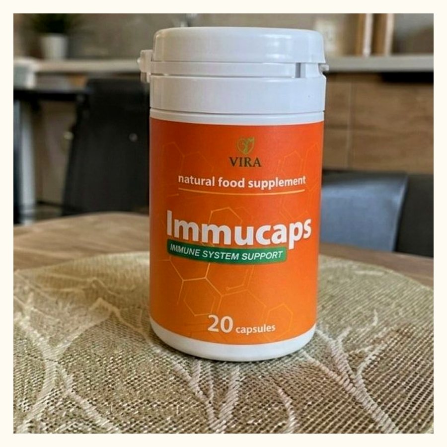 Оранжево бурканче Immucaps с 20 капсули за имунитета