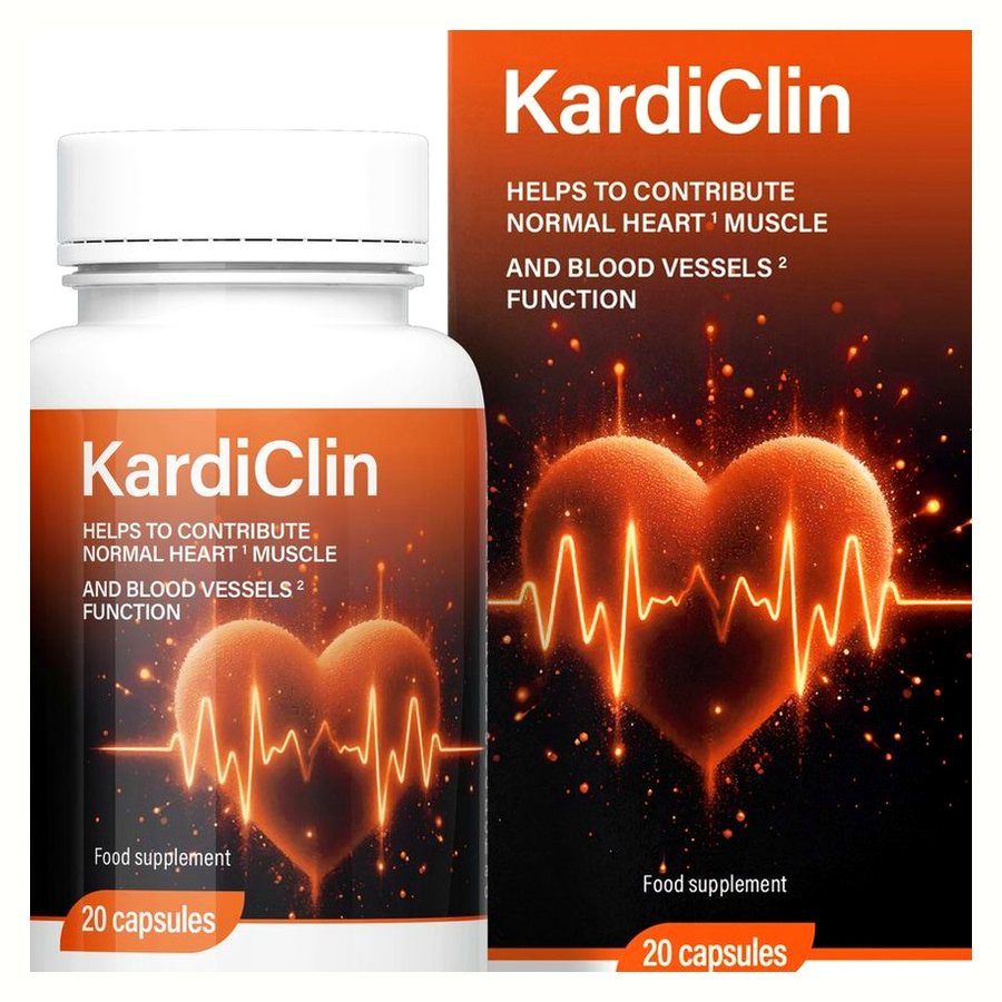 KardiClin – 20 капсули в шише и кутия