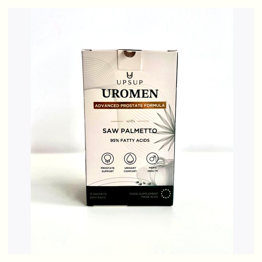 UROMEN – кутия с течни сашета и чаша вода